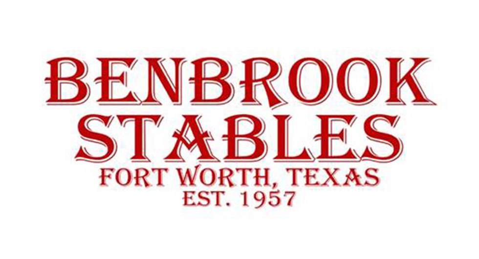Logo for the Benbrook stables sponsor